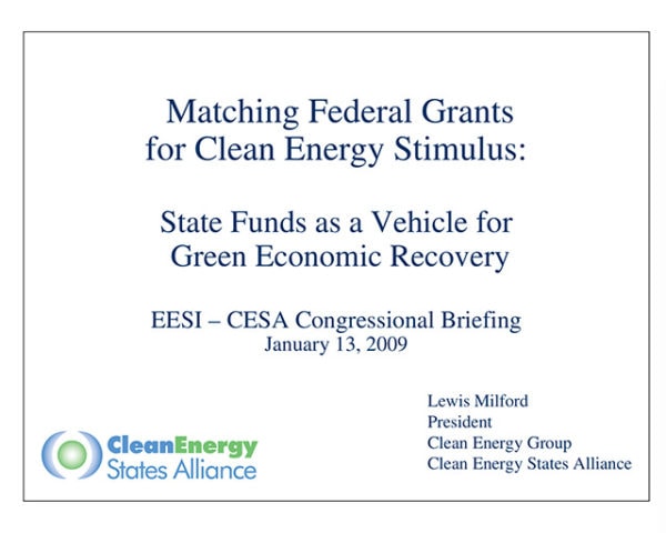 CESA-congressional-briefing-matching-grants-energy-stimulus-jan09 cover