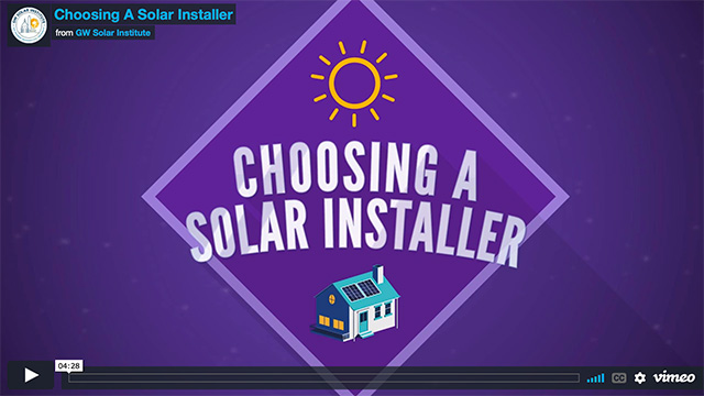 Choosing a Solar Installer video cover