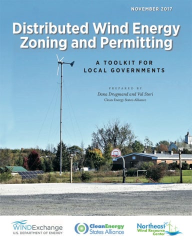Distributed Wind Energy Zoning and Permitting- A Toolkit for Local Governments cover