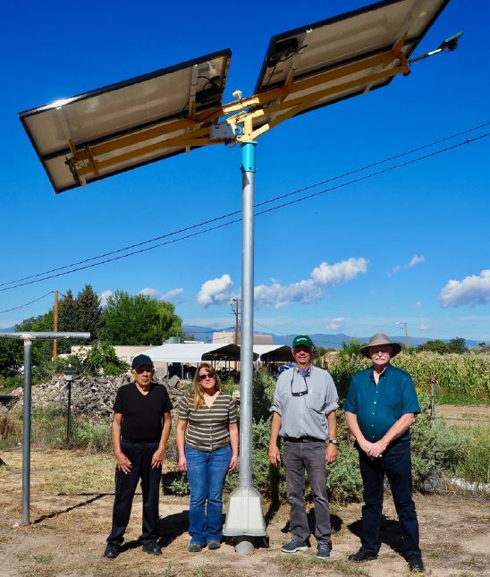 PV on Pole in New Mexico, an initiative of CESA's SES project. Photo Credit: New Mexico Energy Conservation and Management Division. 