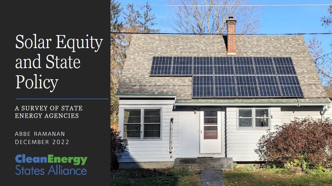 Solar Equity and State Policy A Survey of State Energy Agencies